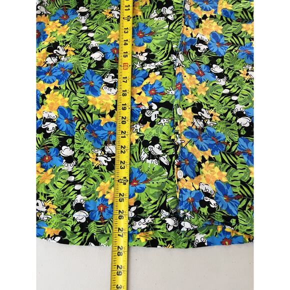Y2K Disney Mickey Mouse Tropical Camp Shirt XL Hawaiian Vacation Resort Beach 90 - Picture 11 of 13